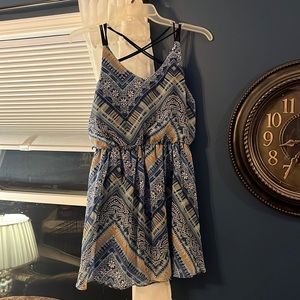 Boho design spaghetti strap summer dress